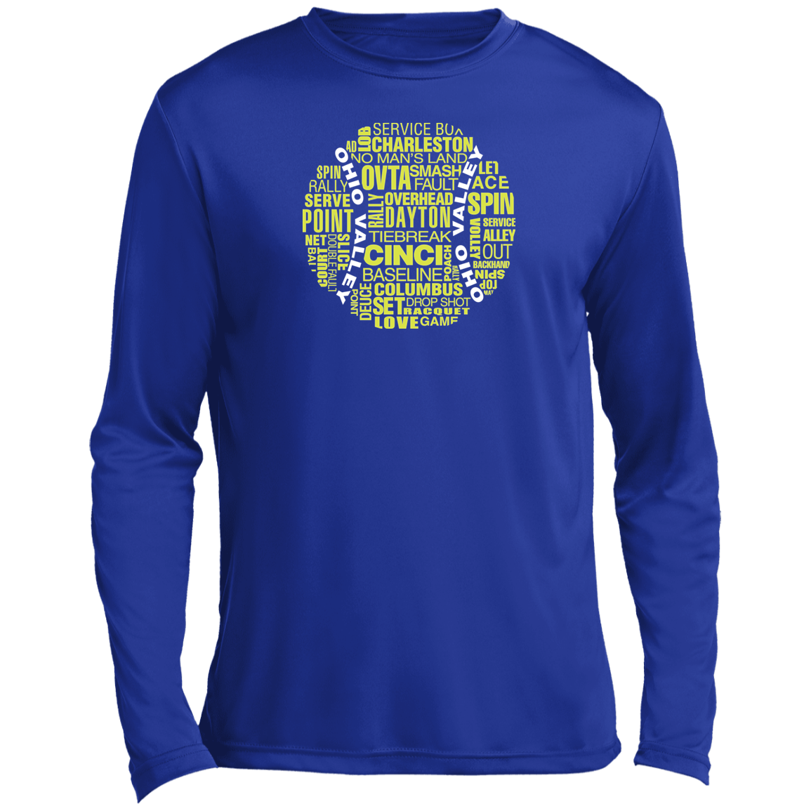 OVTA  Tennis Ball Men’s Long Sleeve Performance Tee