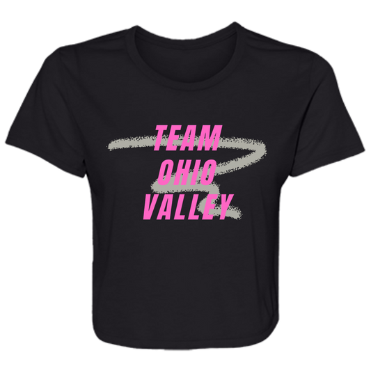 Team Ohio Valley  Ladies' Flowy Cropped Tee