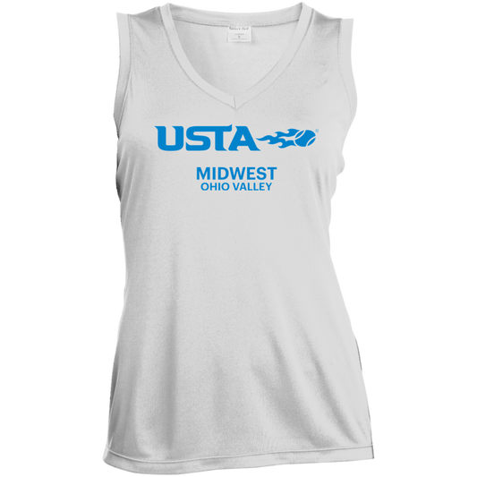 USTA Ohio Valley Women's Sleeveless V-Neck Performance Tee